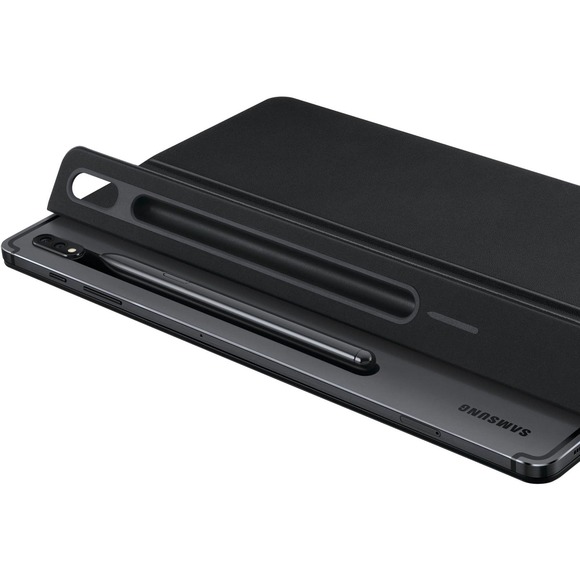 Samsung - EF-DT630UBEGUJ Galaxy Tab S8, Tab S7 Slim Book Cover Keyboard - Black - Picture 3 of 5